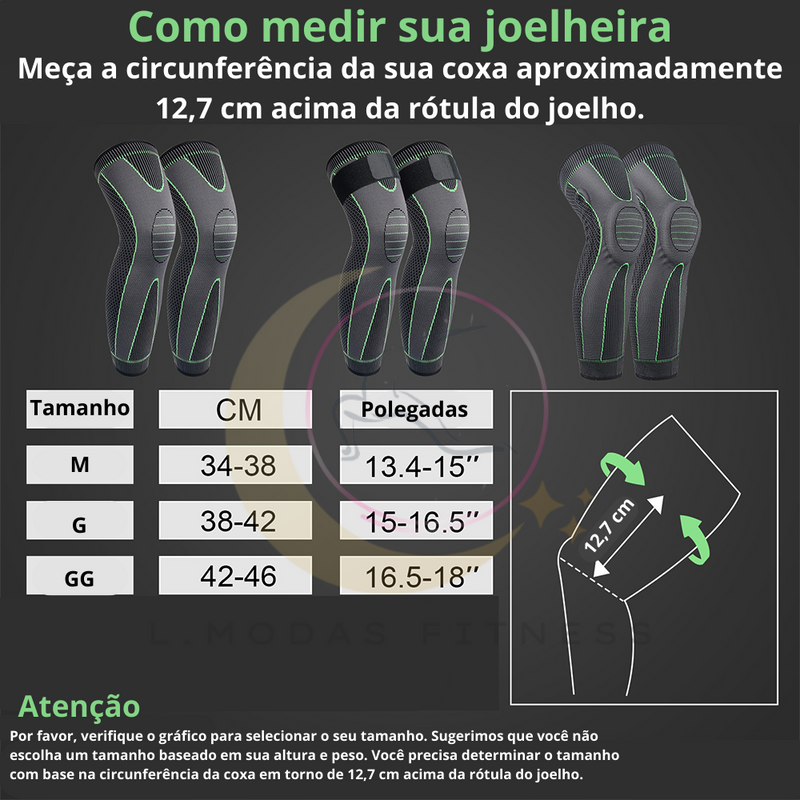 Joelheira de compressão terapêutica e Ortopédica Max Pro