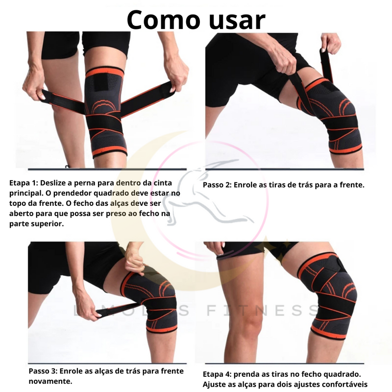 Joelheira de Compressão Smart Knee Pad