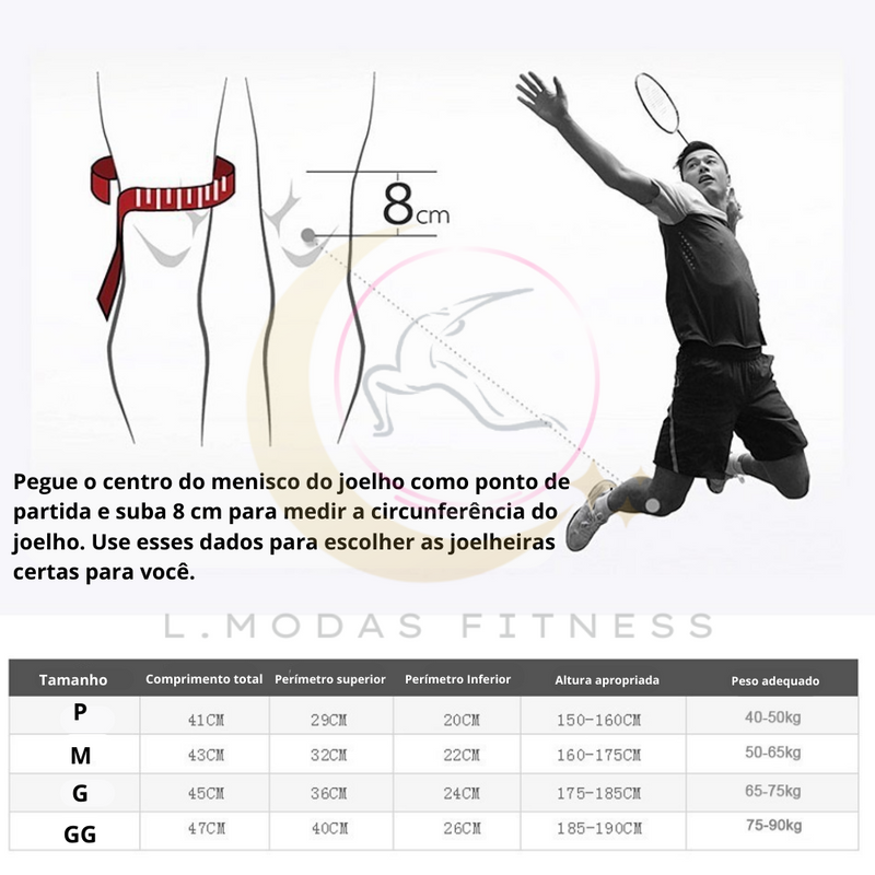 Joelheira DryFit Alta Compressão