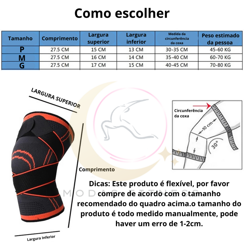 Joelheira de Compressão Smart Knee Pad