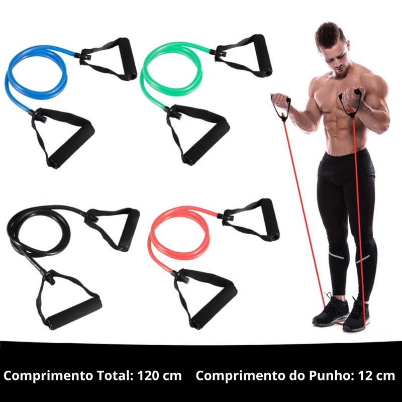 Corda Elástica Fitness para Treinos de Força Smart Force