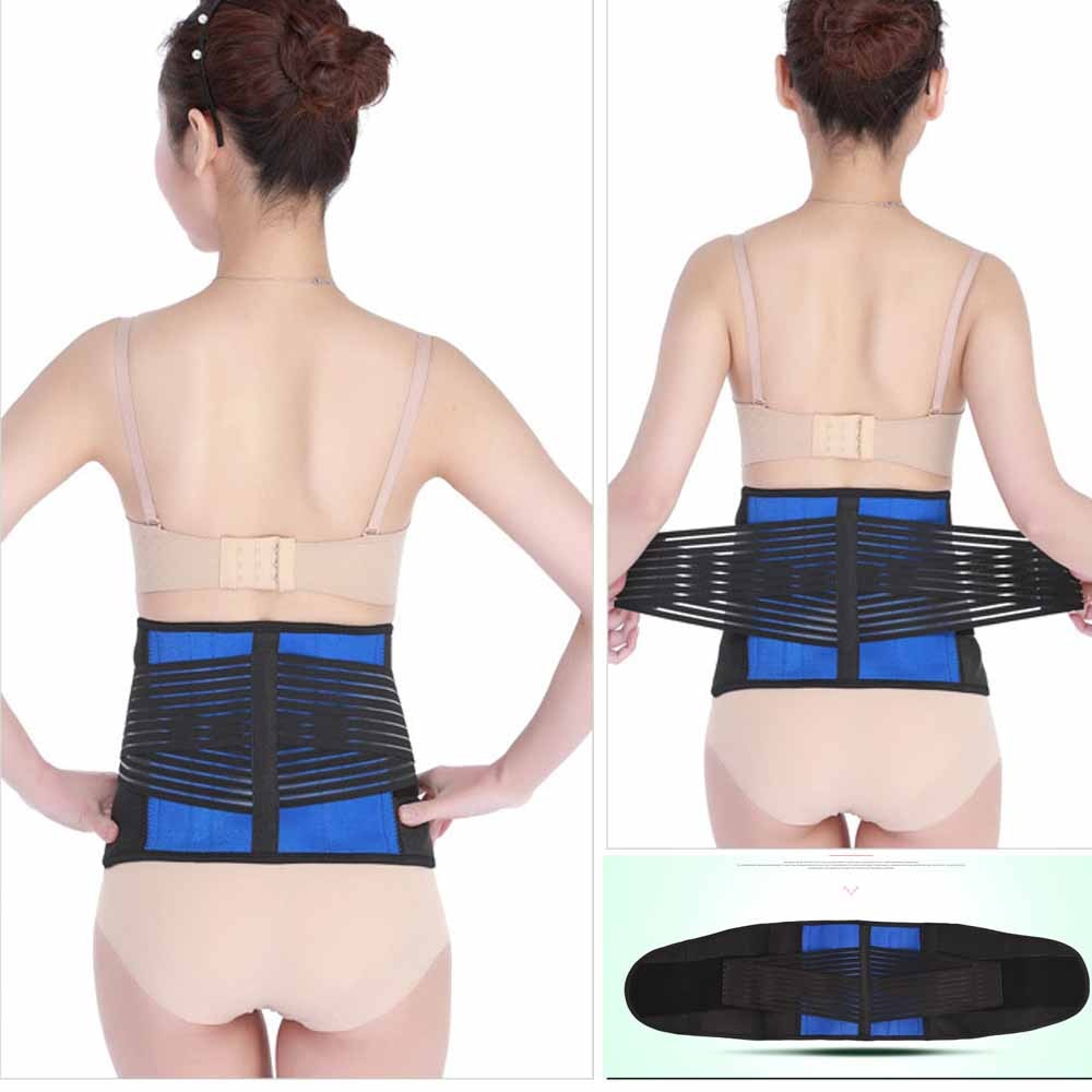 Cinta de compressão para lombar, fitness, compressão, suporte de cintura,  cinta para as costas, respirável, tiras ajustáveis duplas, proteção de  segurança, esportes - AliExpress